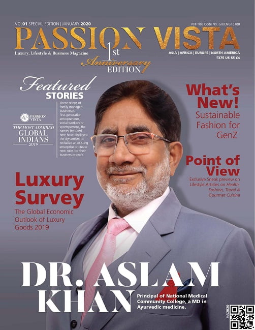 Dr Aslam Khan Cover VOL 01 Special Edition Page 1 Passion Vista Magazine