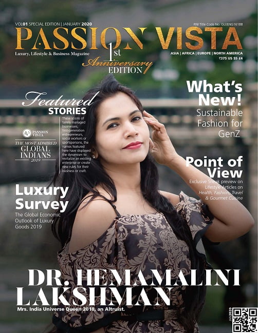 Dr Hemamalini Cover VOL 01 Special Edition Page 1 Passion Vista Magazine