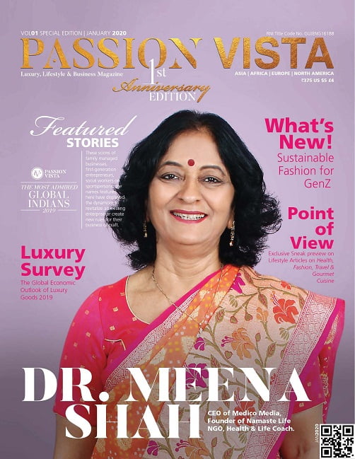 Dr Meena Shah Cover VOL 01 Special Edition Page 1 Passion Vista Magazine
