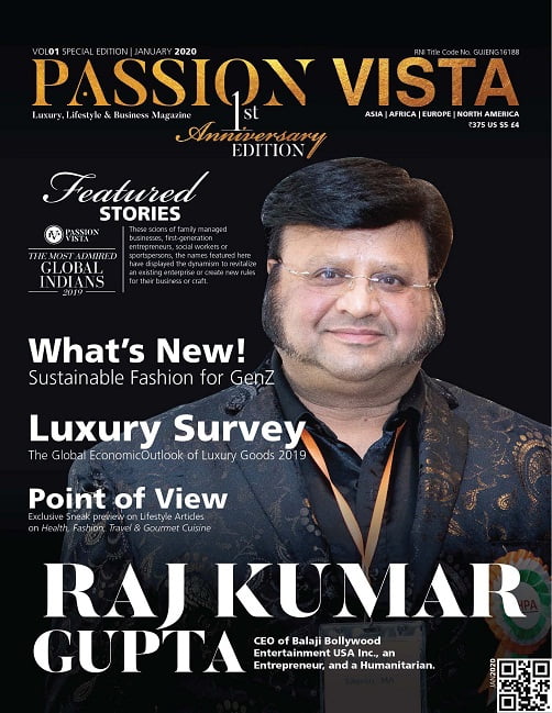 Raj Kumar Gupta Cover VOL 01 Special Edition Page 1 Passion Vista Magazine