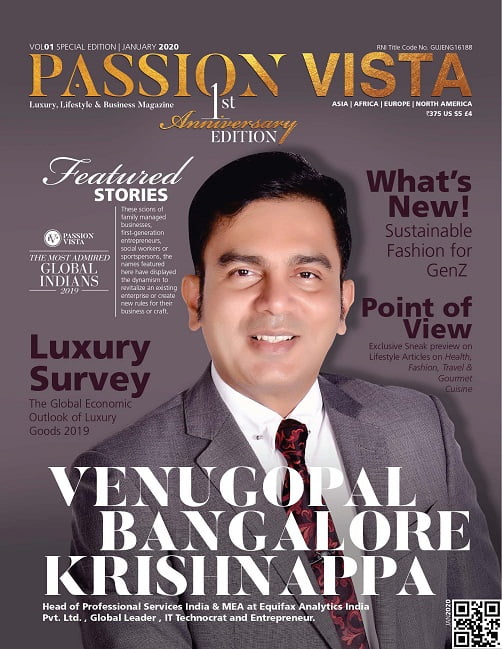 Venu gopal Cover VOL 01 Special Edition Page 1 Passion Vista Magazine