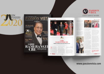 LORD RAMI RANGER CBE ML 2020 Passion Vista Magazine
