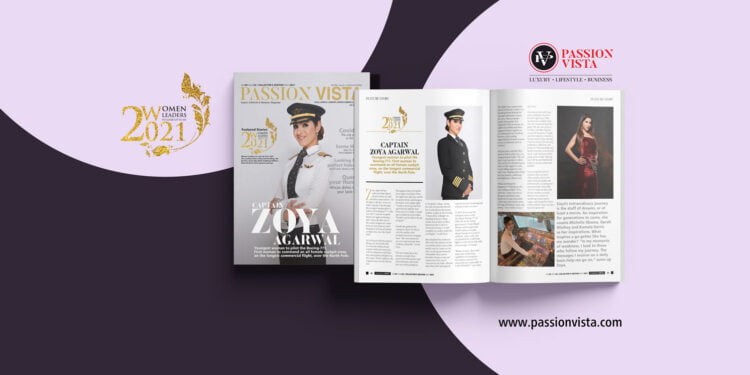 CAPTAIN ZOYA AGARAWAL PV WL 2021 Passion Vista Magazine