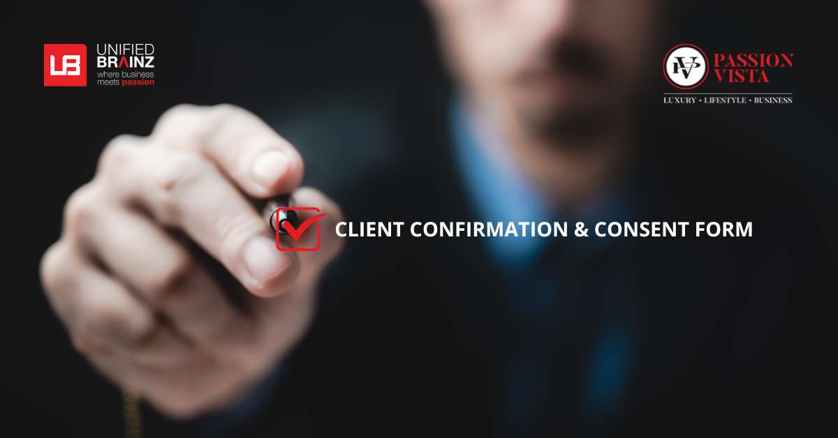 Client Confirmation Consent Form 1 Passion Vista Magazine