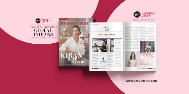 KIRAN DEEP SANDHU MAGI 2021 Passion Vista Magazine
