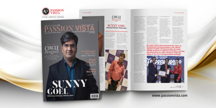 Sunny Goel Passion Vista Magazine